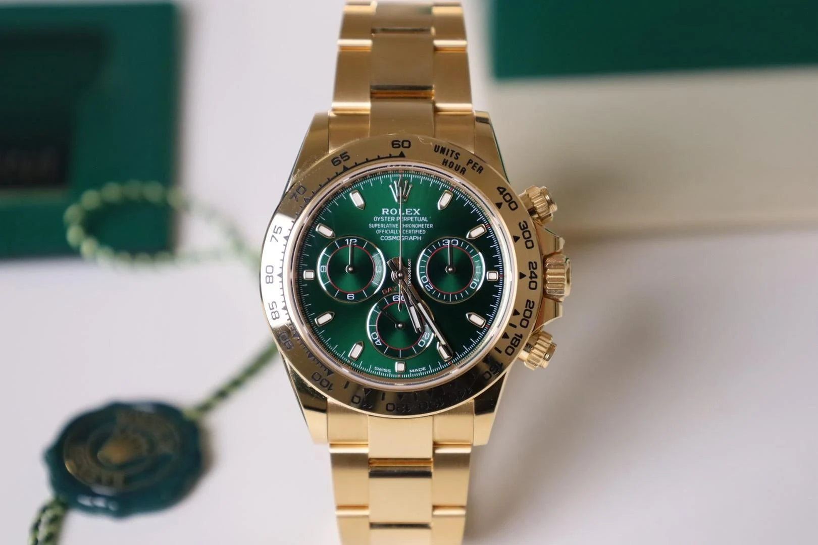 Relógio Daytona Masculino 40mm - Dourado/Verde